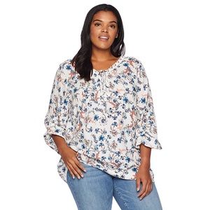 Skyes The Limit Women's Plus Size Poet Blouse